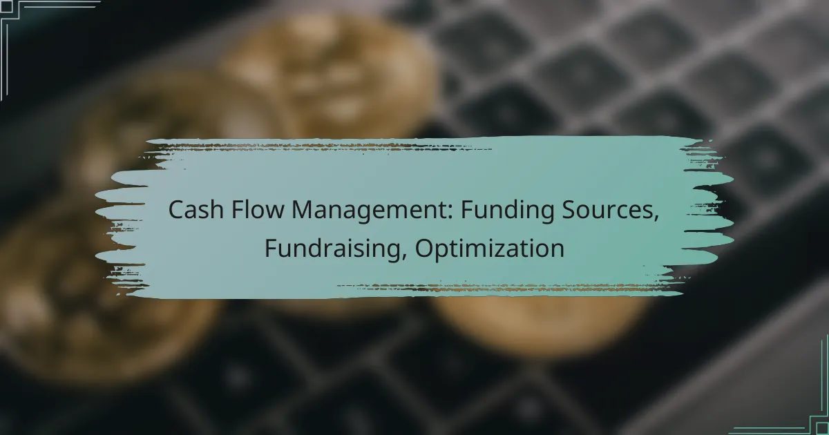 Cash Flow Management: Funding Sources, Fundraising, Optimization