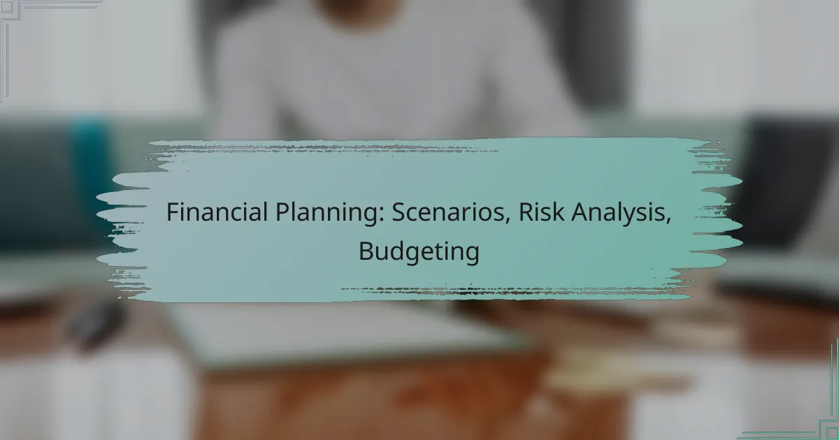 Financial Planning: Scenarios, Risk Analysis, Budgeting