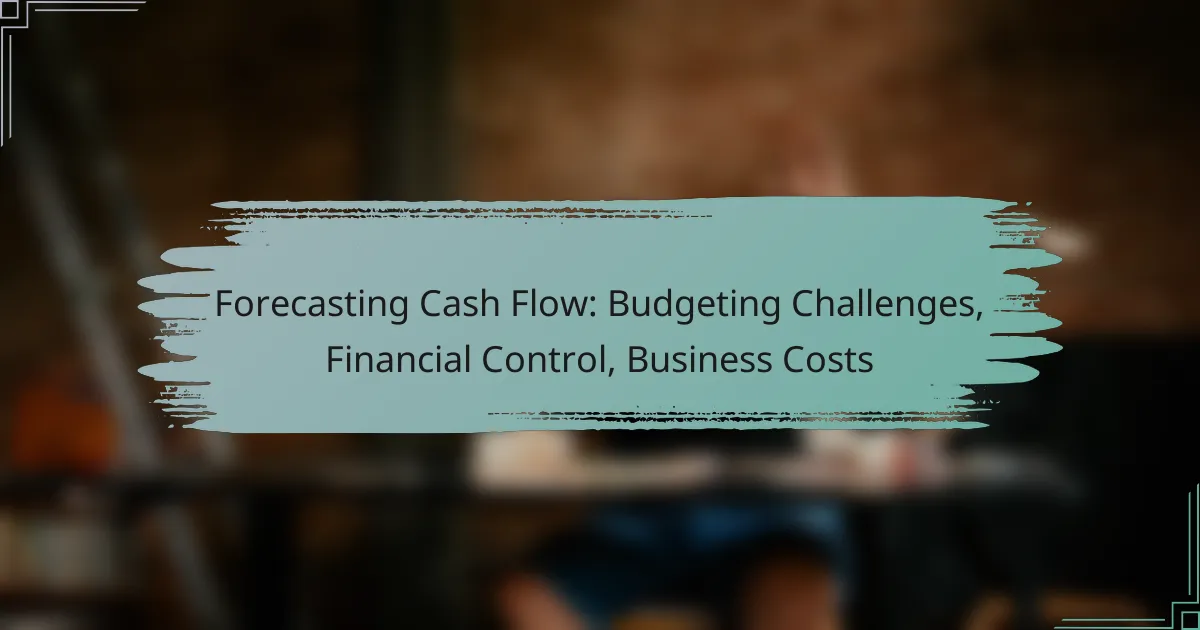 Forecasting Cash Flow: Budgeting Challenges, Financial Control, Business Costs